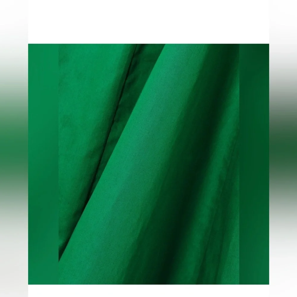 NEW LA LIGNE Pleated organic cotton-blend poplin and cotton midi dress - Picture 4 of 6